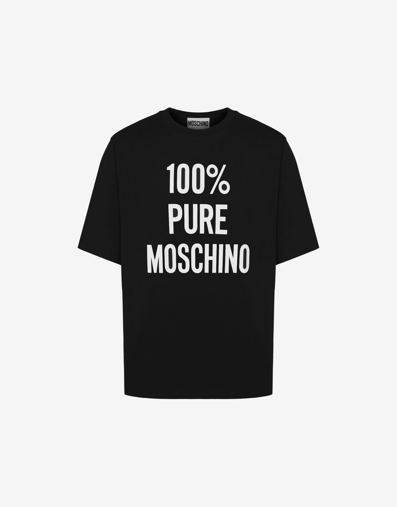 100% PURE MOSCHINO ORGANIC JERSEY T-SHIRT 1