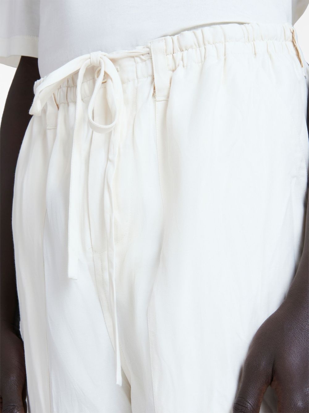graphic-print drop-crotch shorts - 4