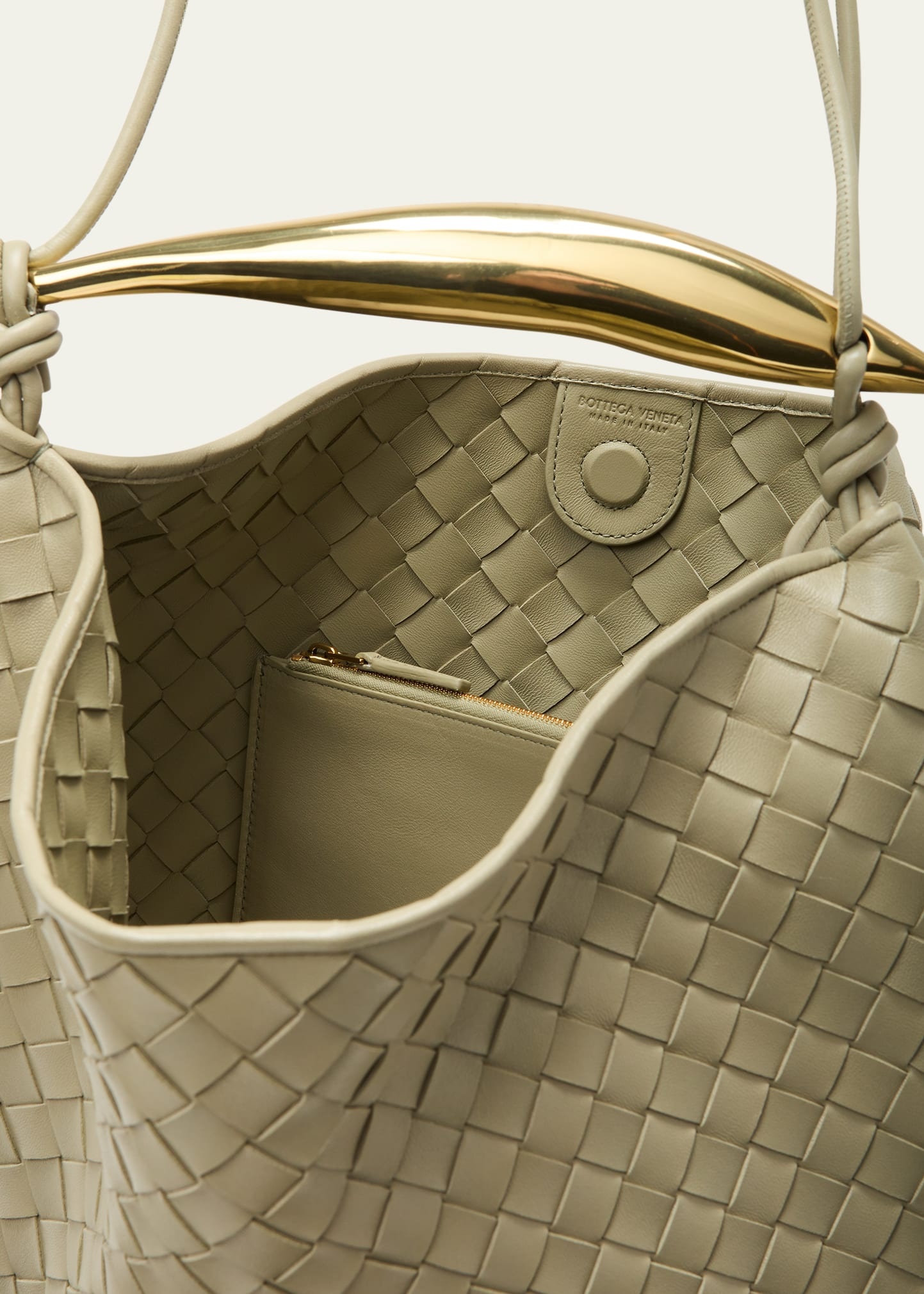 Sardine Medium Intrecciato Leather Top-Handle Bag - 4