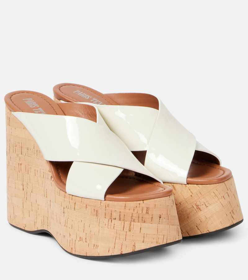 Mara 135 patent leather platform sandals - 1