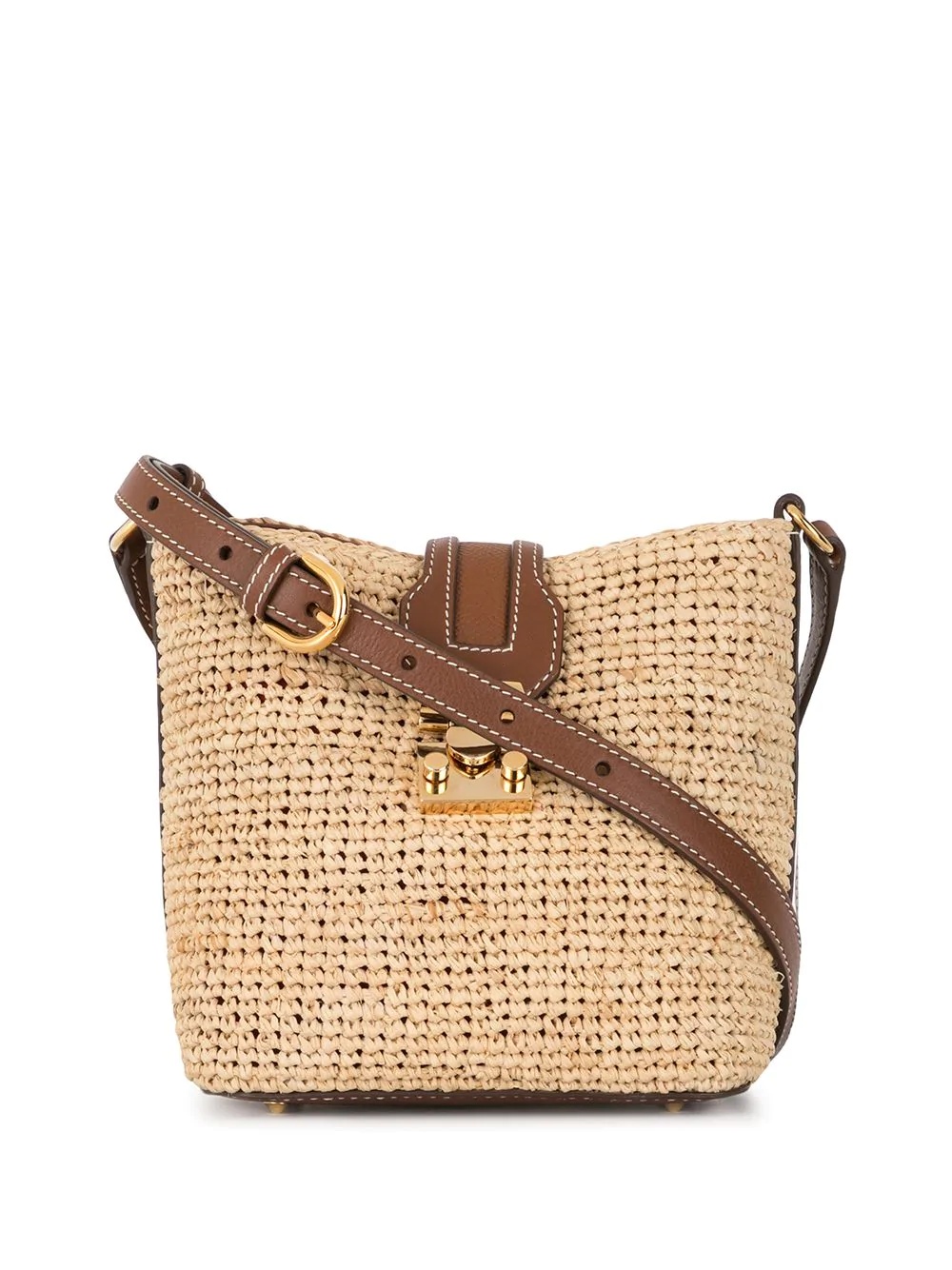 Murphy raffia crossbody bag - 1