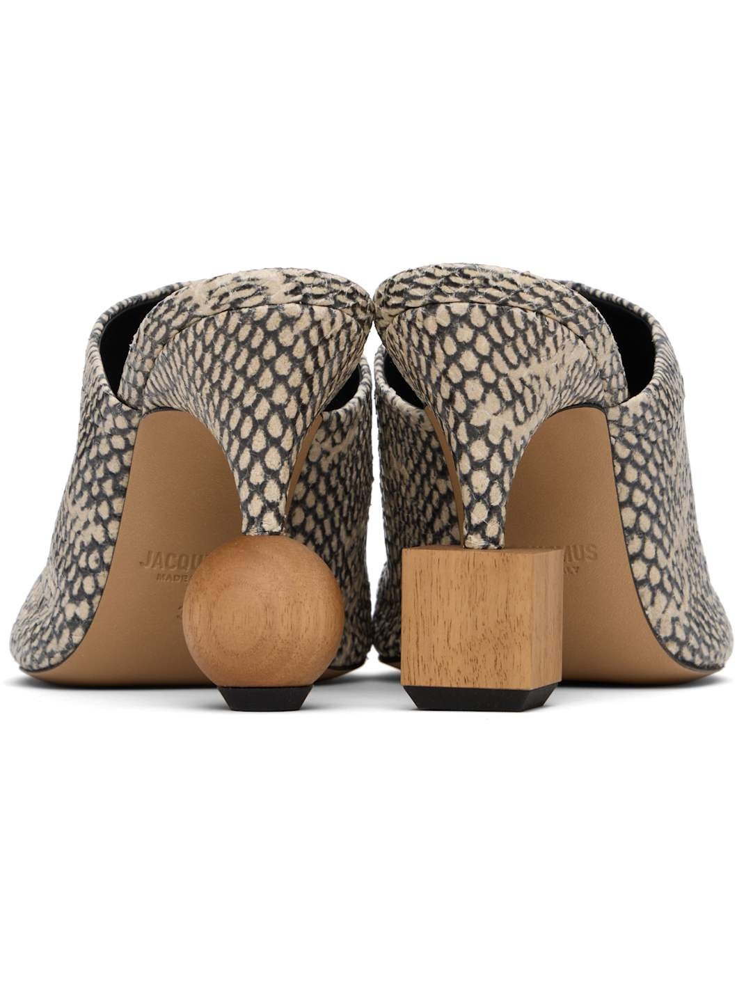 Beige 'The Bisou' Mules - 2