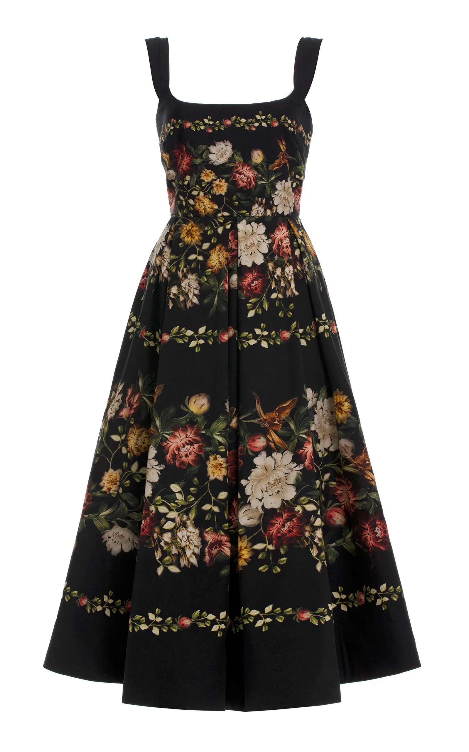 Alcaparra Floral Maxi Dress black - 1
