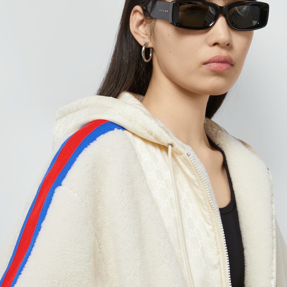 Fleece wool zip jacket with Web - 3