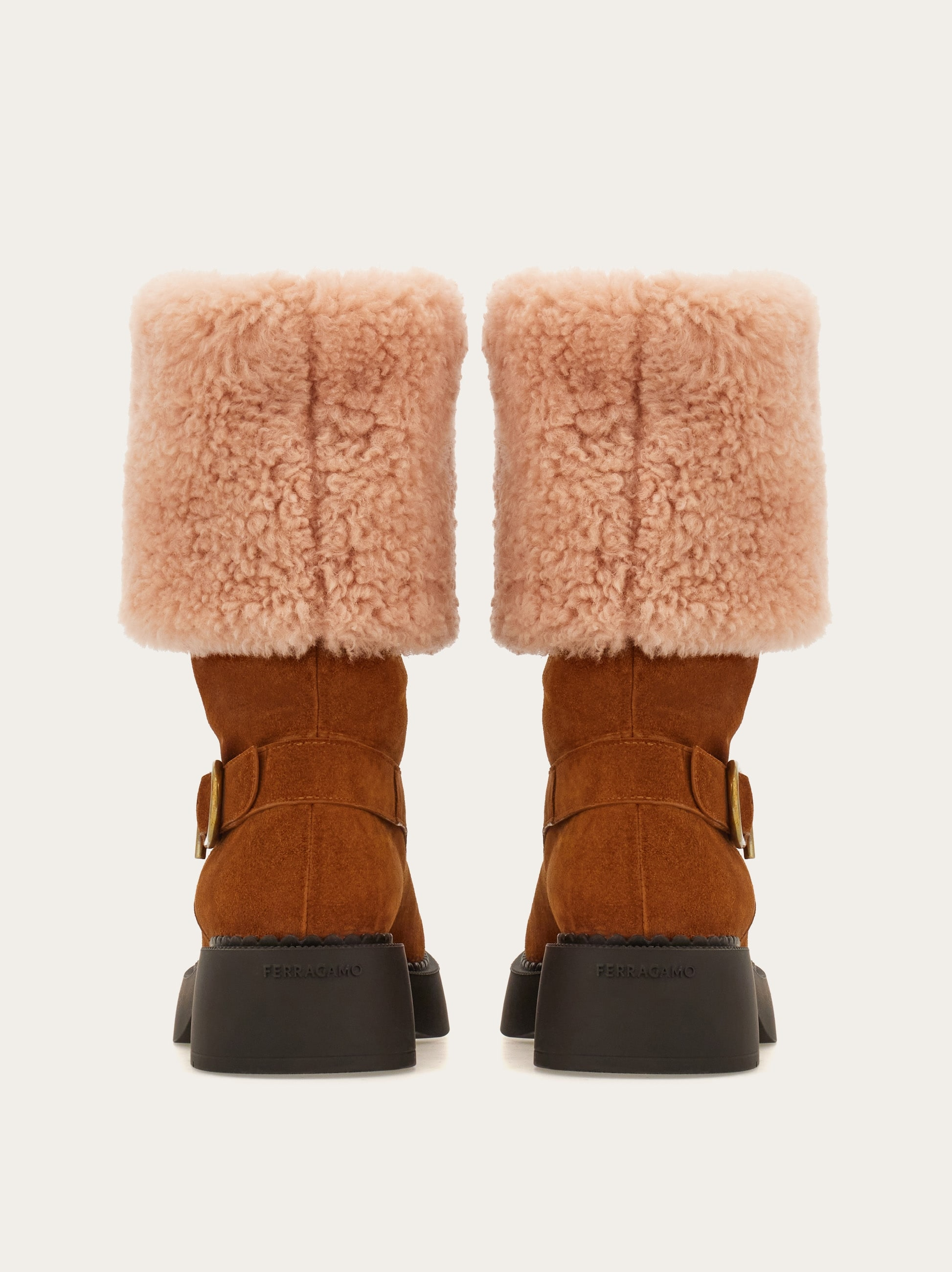 Ankle boot with chunky shearling detail - 5