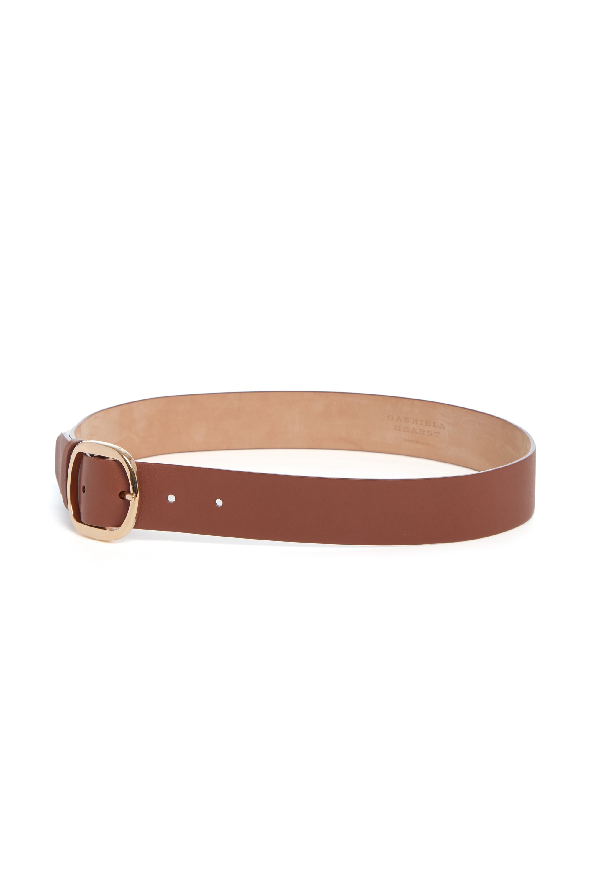 Elster Buckle Belt in Cognac Leather - 2