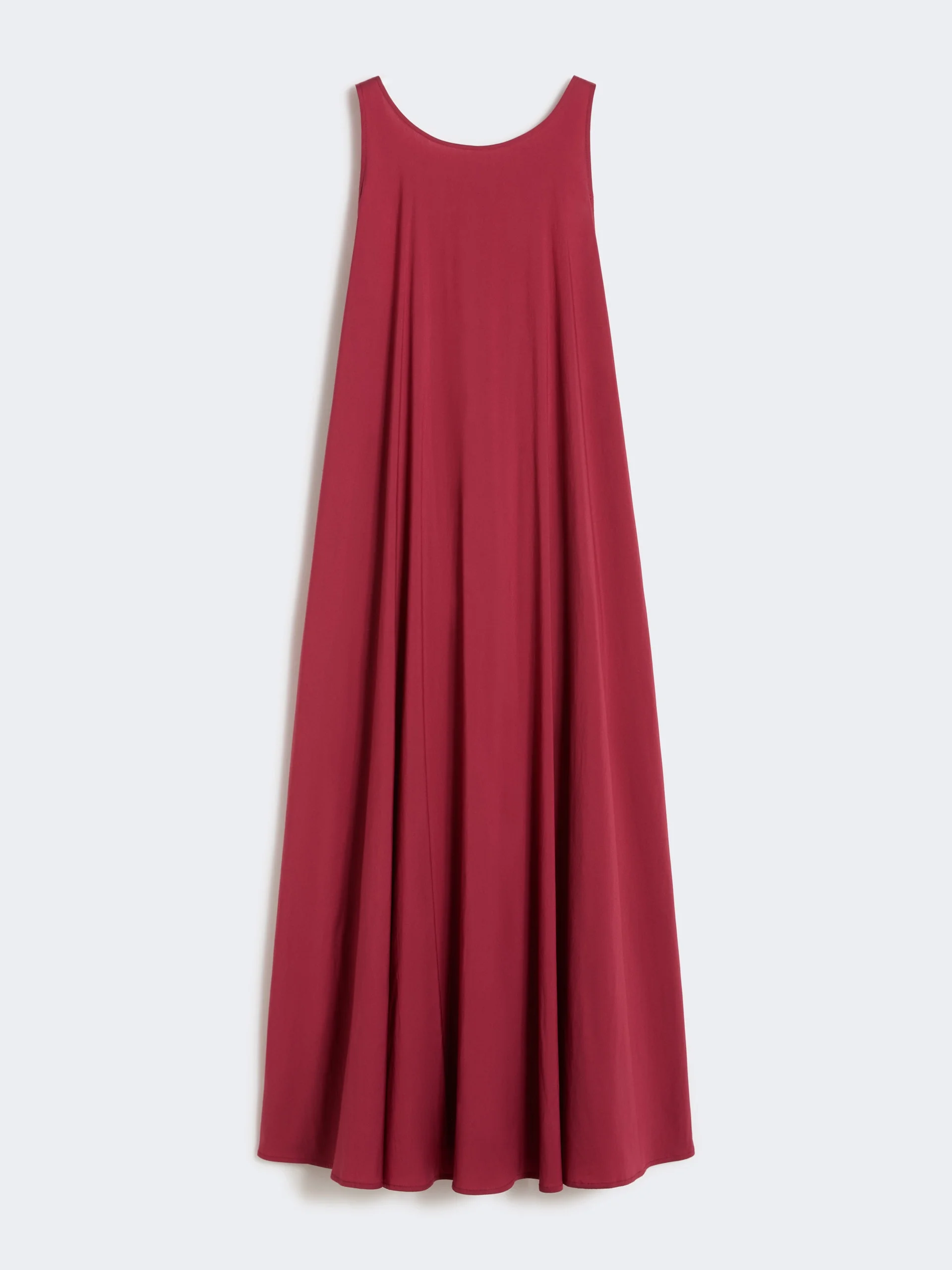 SETA Flared stretch poplin dress - GERANIUM - 1