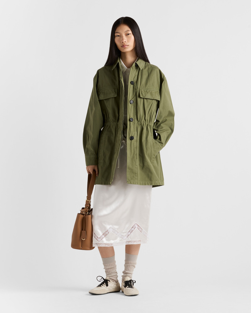 Prada Old Panama cotton jacket outlook