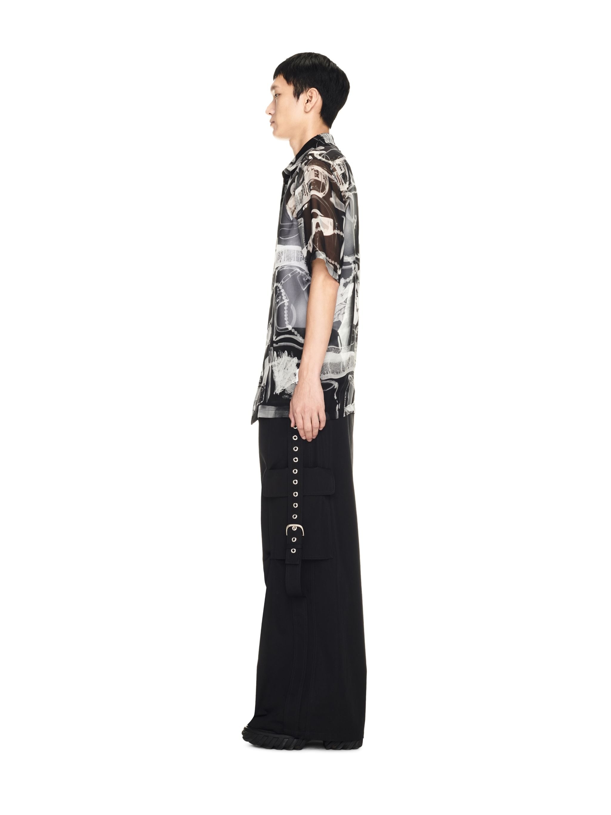 Xray Chiffon Bowling Shirt - 3