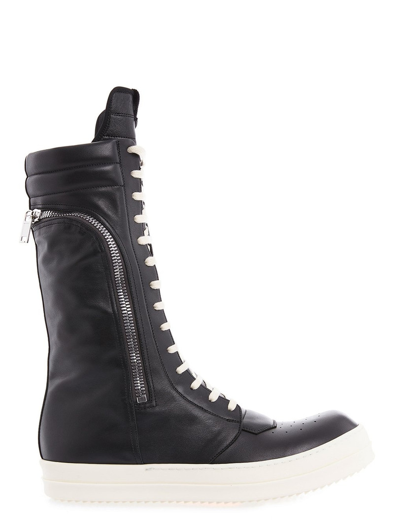Black Bauhaus Basket High-Top Sneakers 1