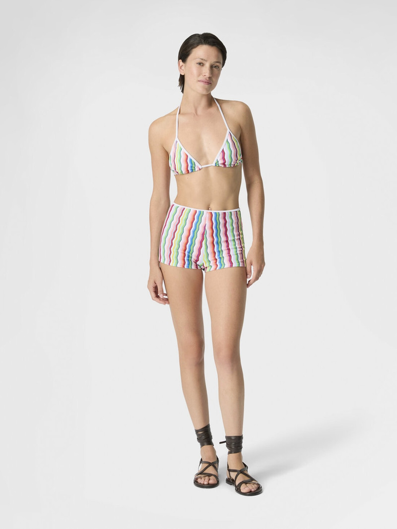 Missoni Terry cloth hot pants with zigzag print outlook