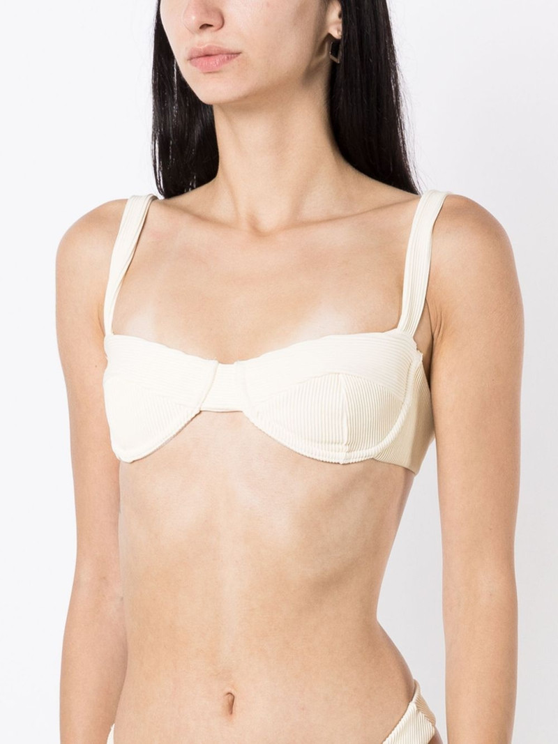 underwire-cup ribbed bikini top 3
