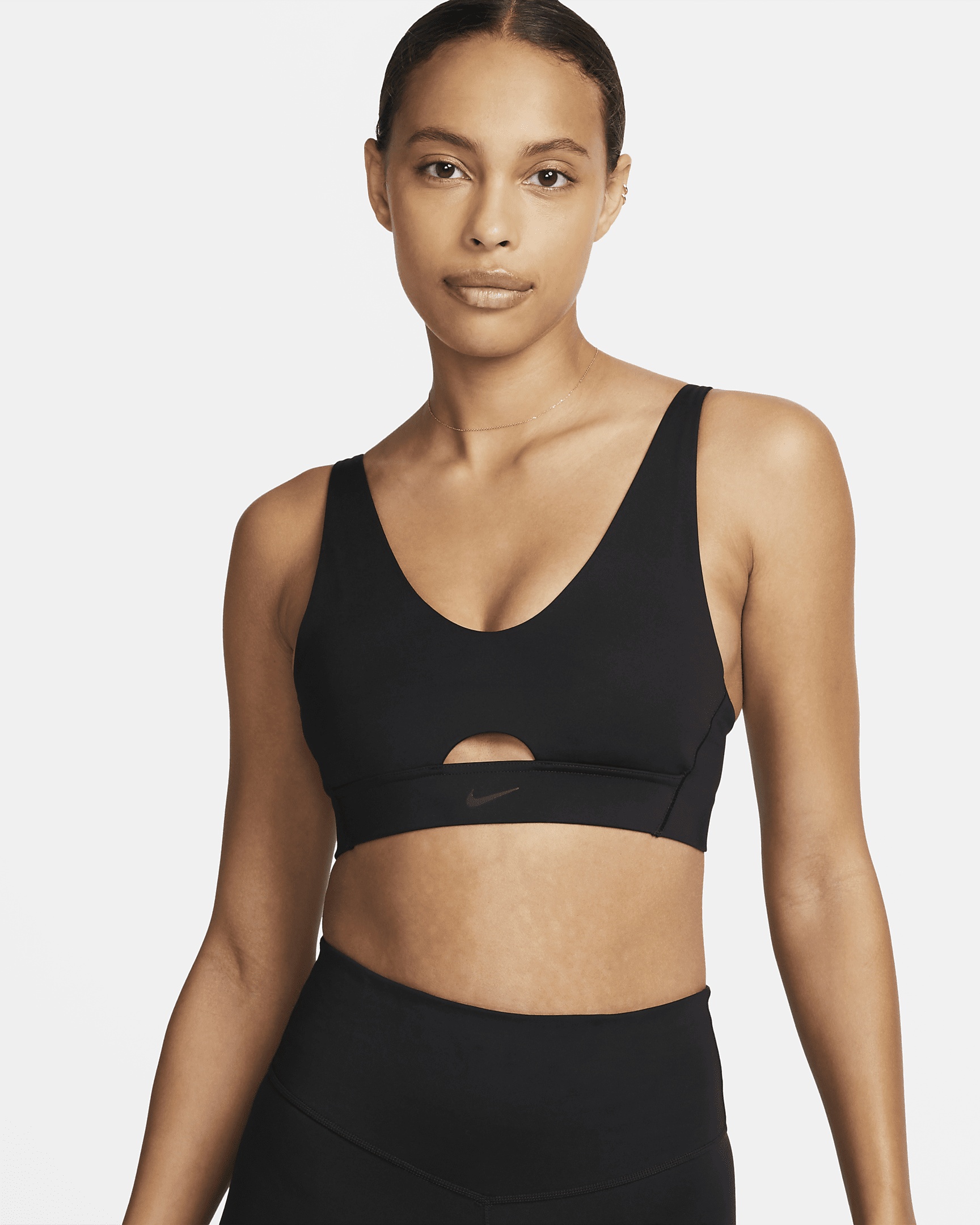 Nike Indy Plunge Cutout Women's Medium-Support Padded Sports Bra - 1