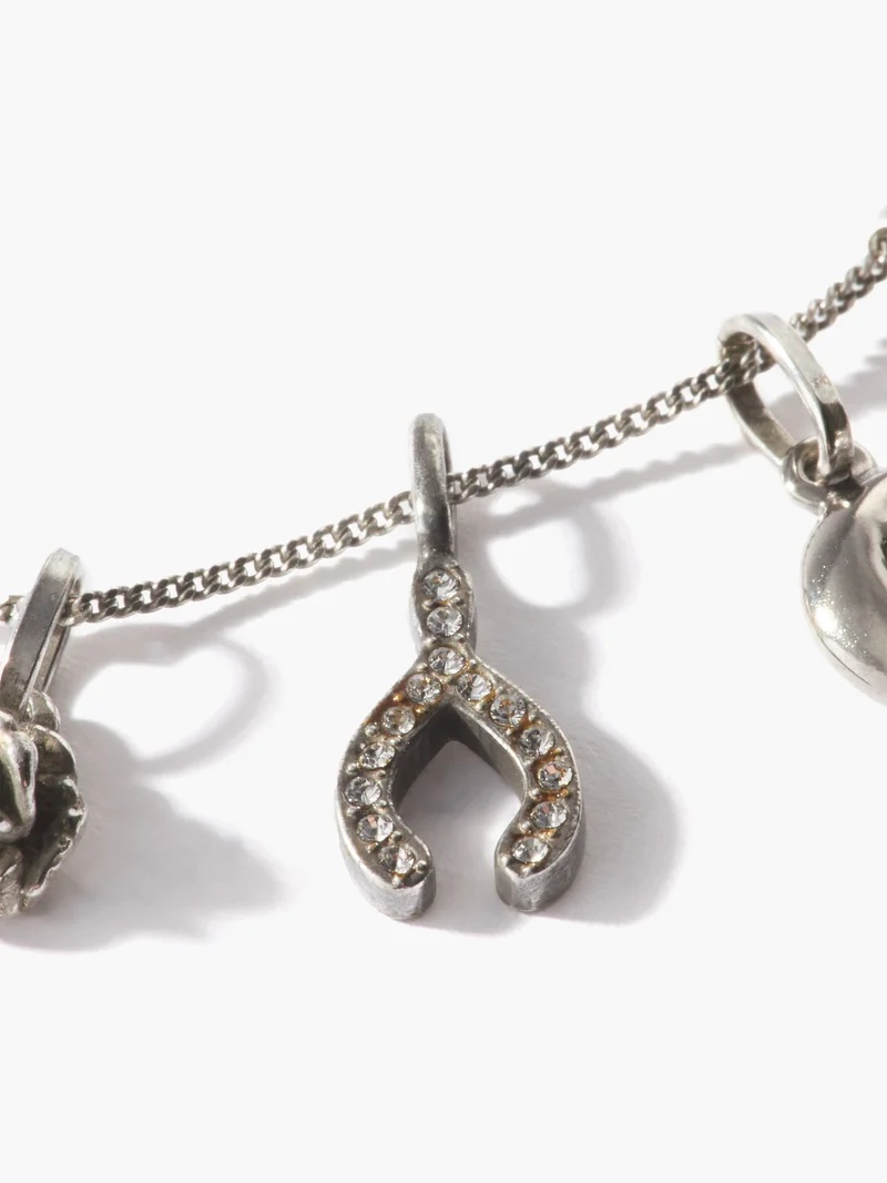Crystal-embellished charm necklace - 4