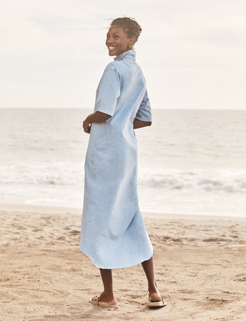 Frank & Eileen Popover Henley Maxi Dress outlook