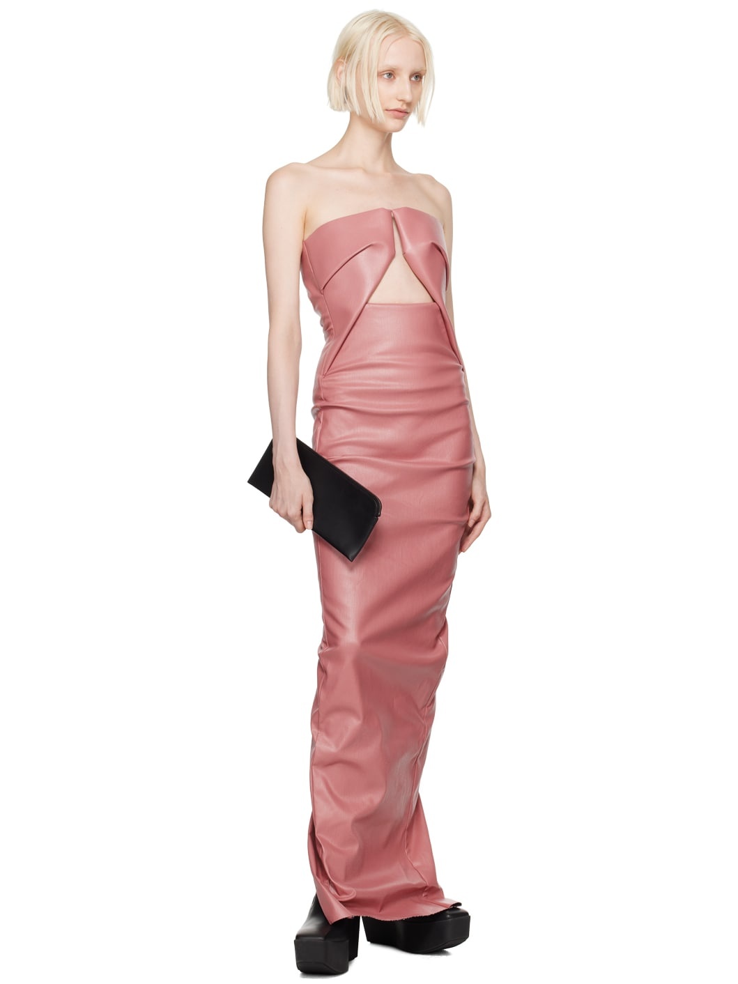 Pink Porterville Prong Denim Maxi Dress - 4