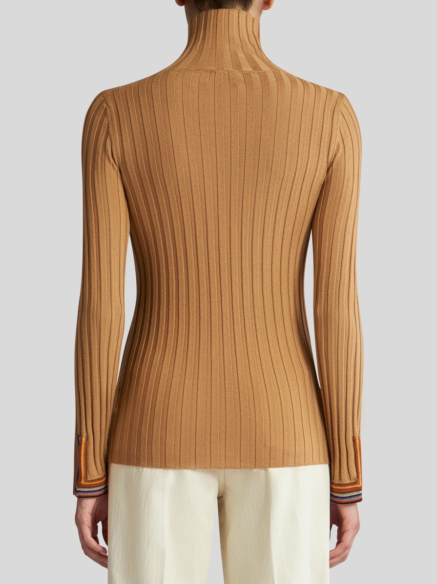 POLO NECK WOOL JUMPER - 4