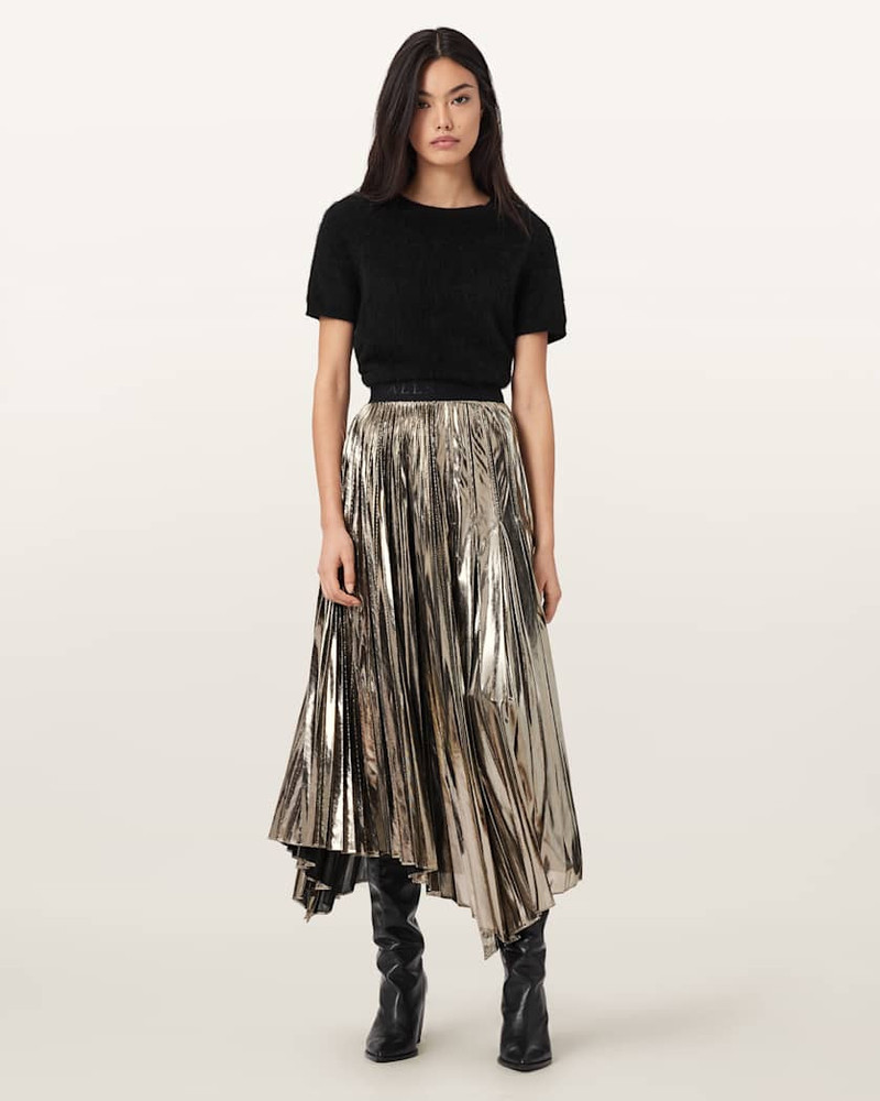 JAX PLEATED MIDI SKIRT 4