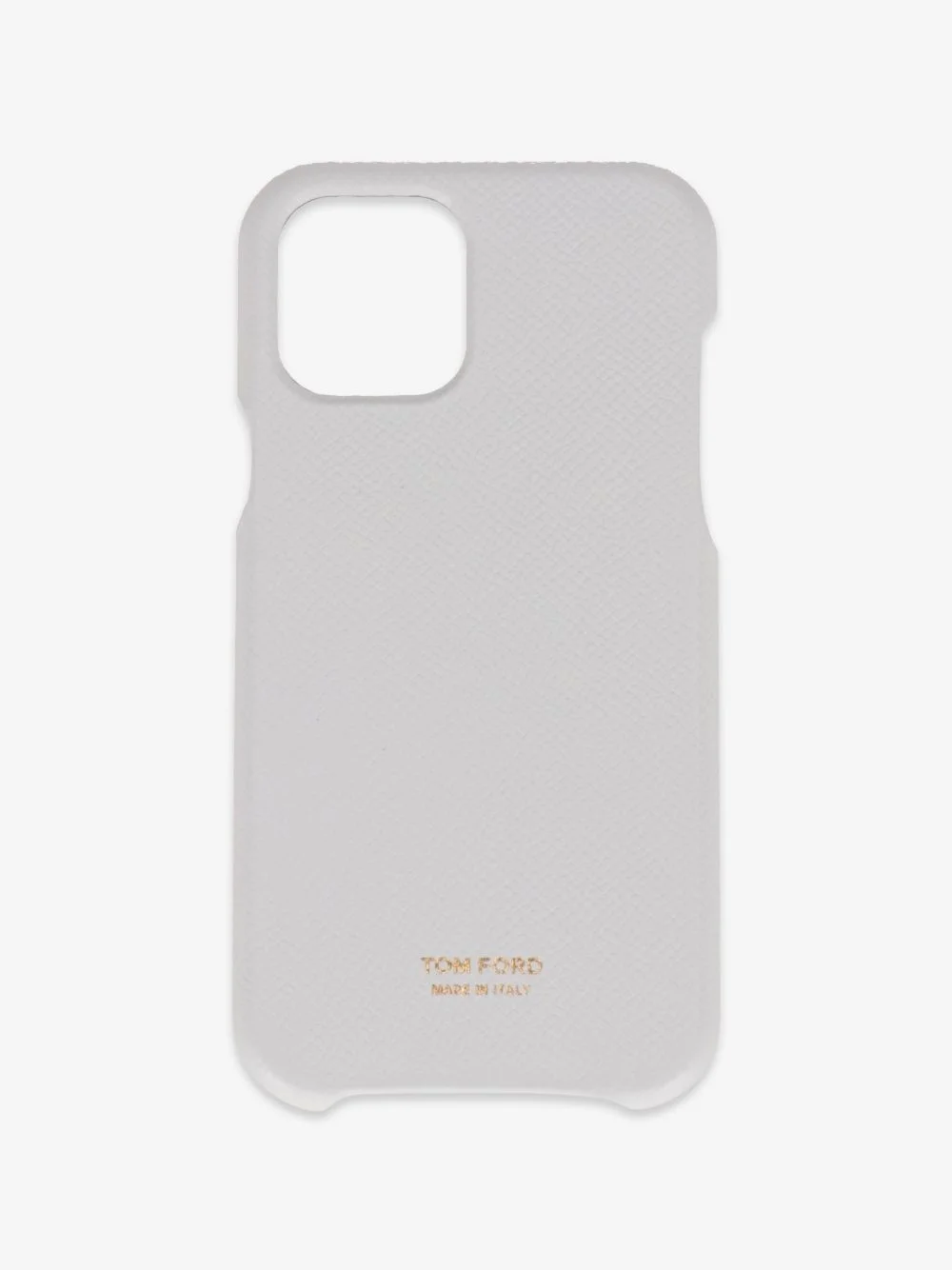 logo-print grained-leather iPhone case - 1