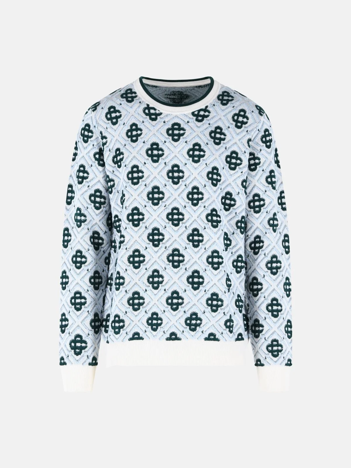 'MONOGRAM' MULTI WOOL SWEATER - 1