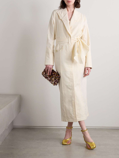 Johanna Ortiz Welcome To The City embroidered cotton trench coat outlook