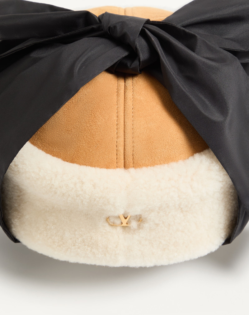 VLOGO SIGNATURE SHEARLING CAP 3