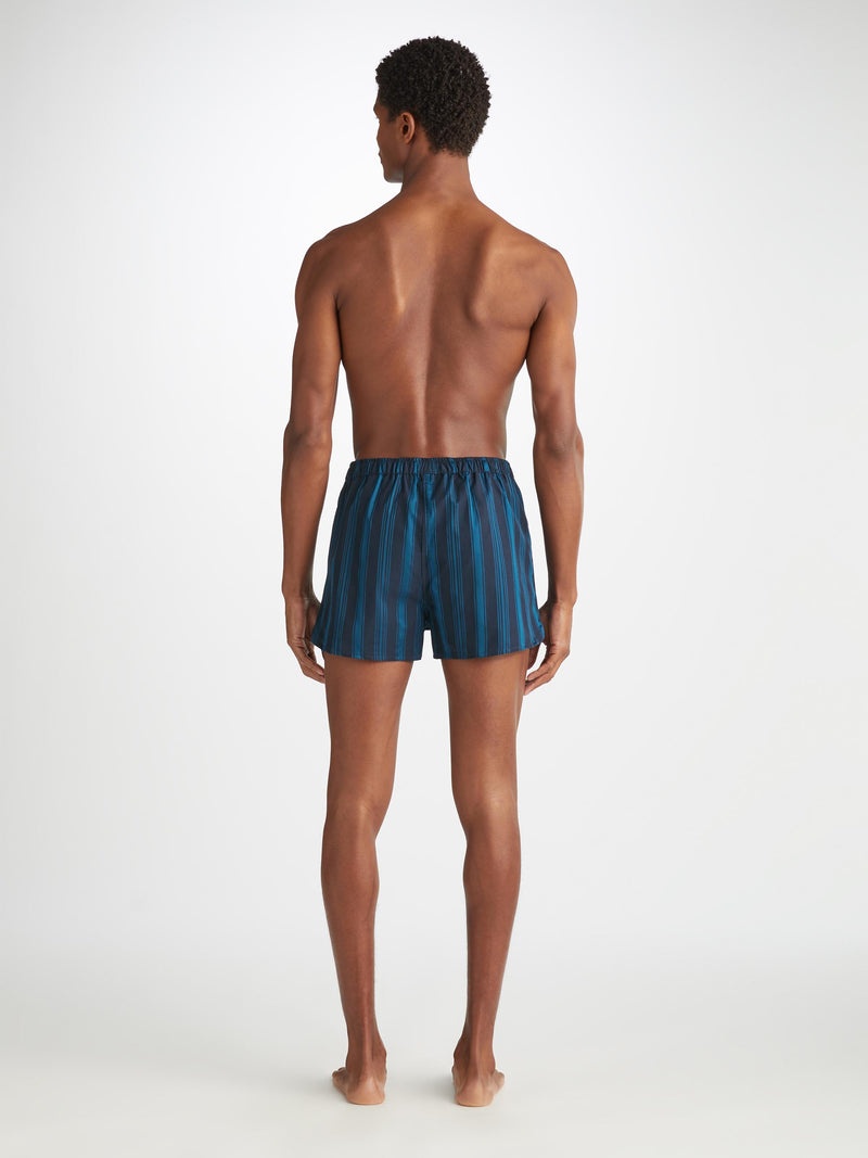 Men's Modern Fit Boxers Royal 222 Cotton Navy - 4