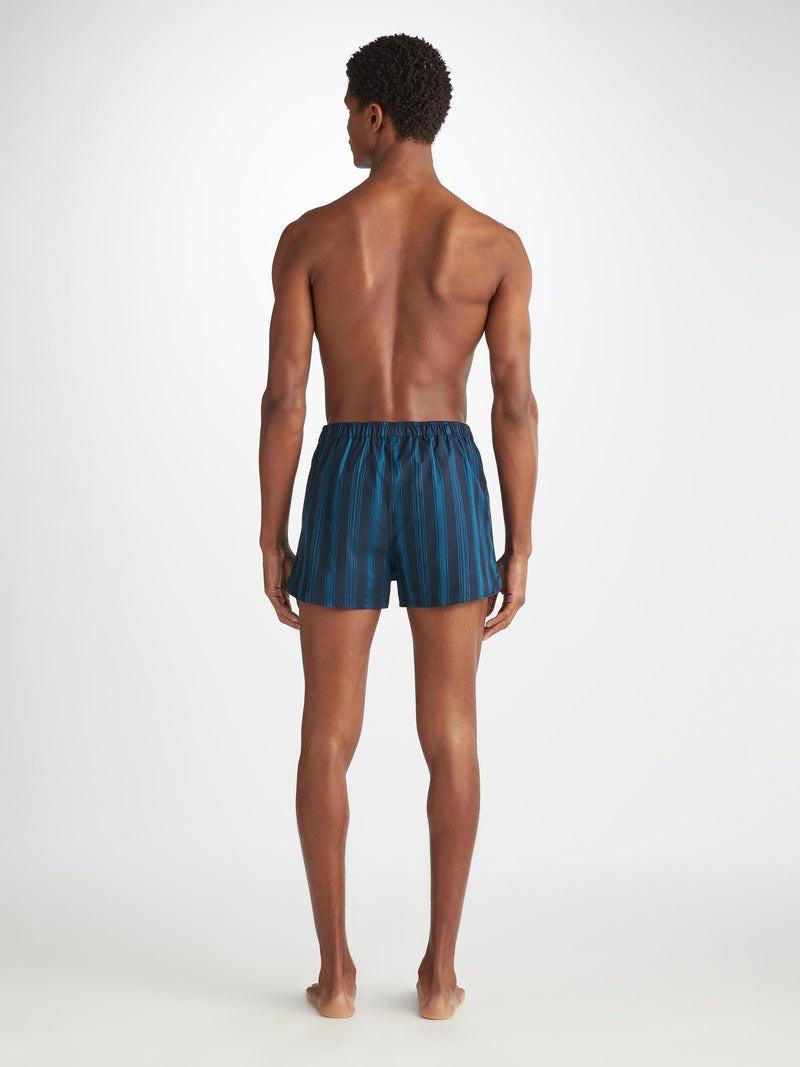Men's Modern Fit Boxers Royal 222 Cotton Navy 4