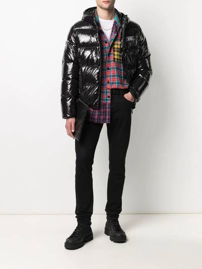 DSQUARED2 high-shine padded jacket outlook