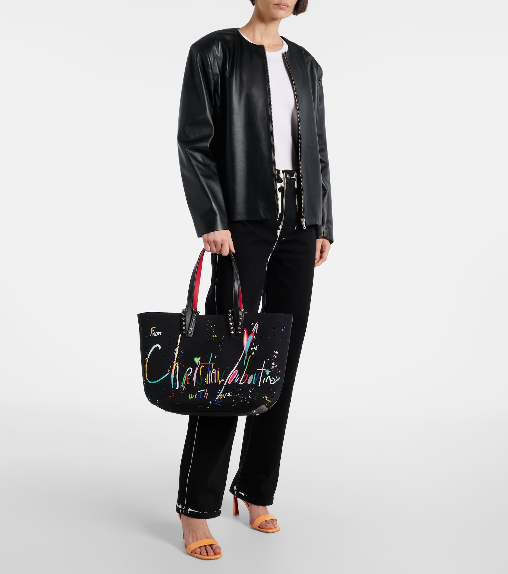 Cabata Large leather tote bag - 5