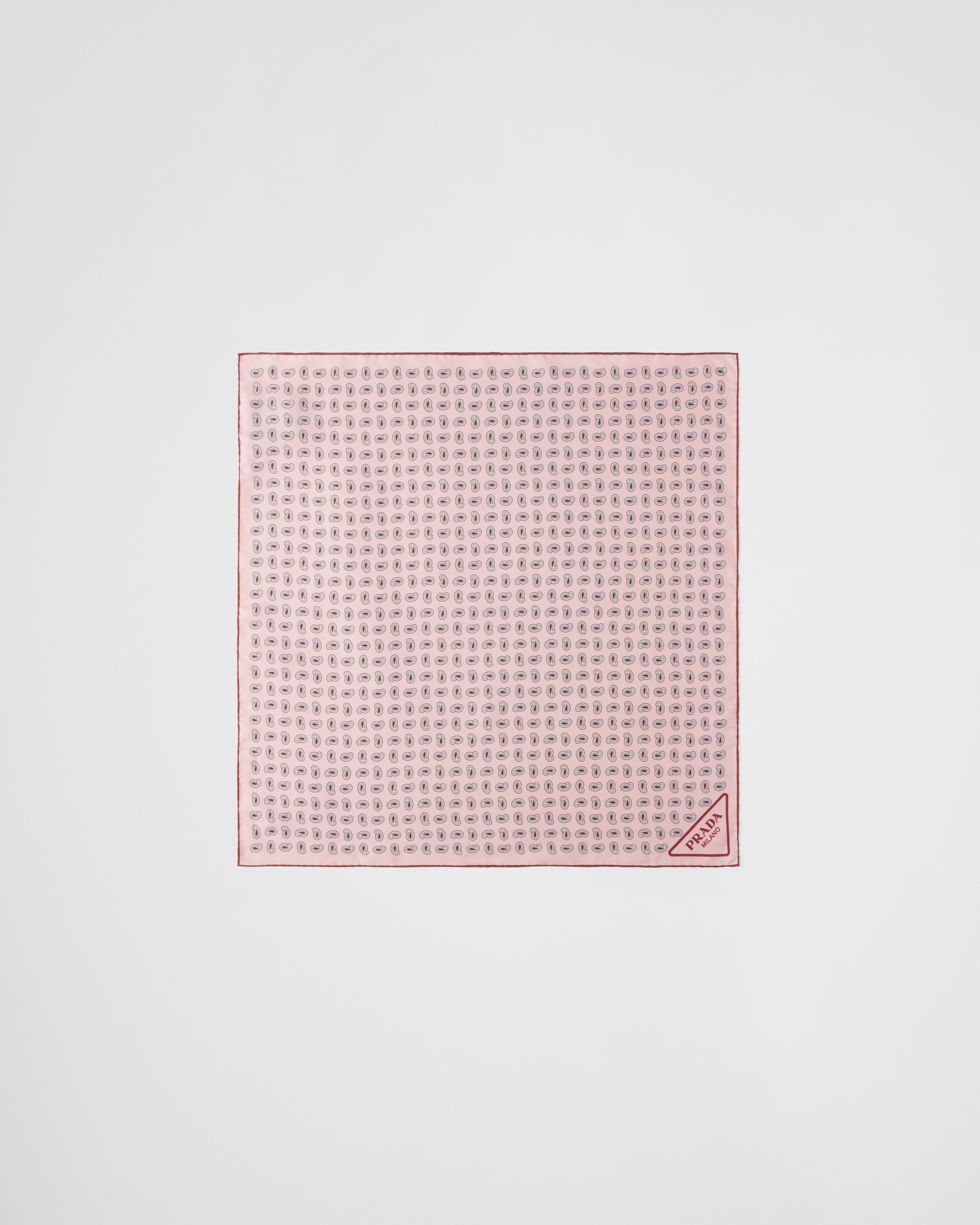 Printed silk twill scarf - 1