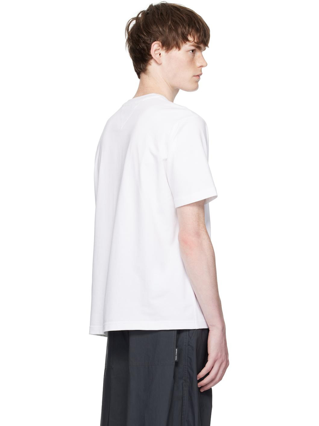 White Cotton Jersey T-shirt - 3