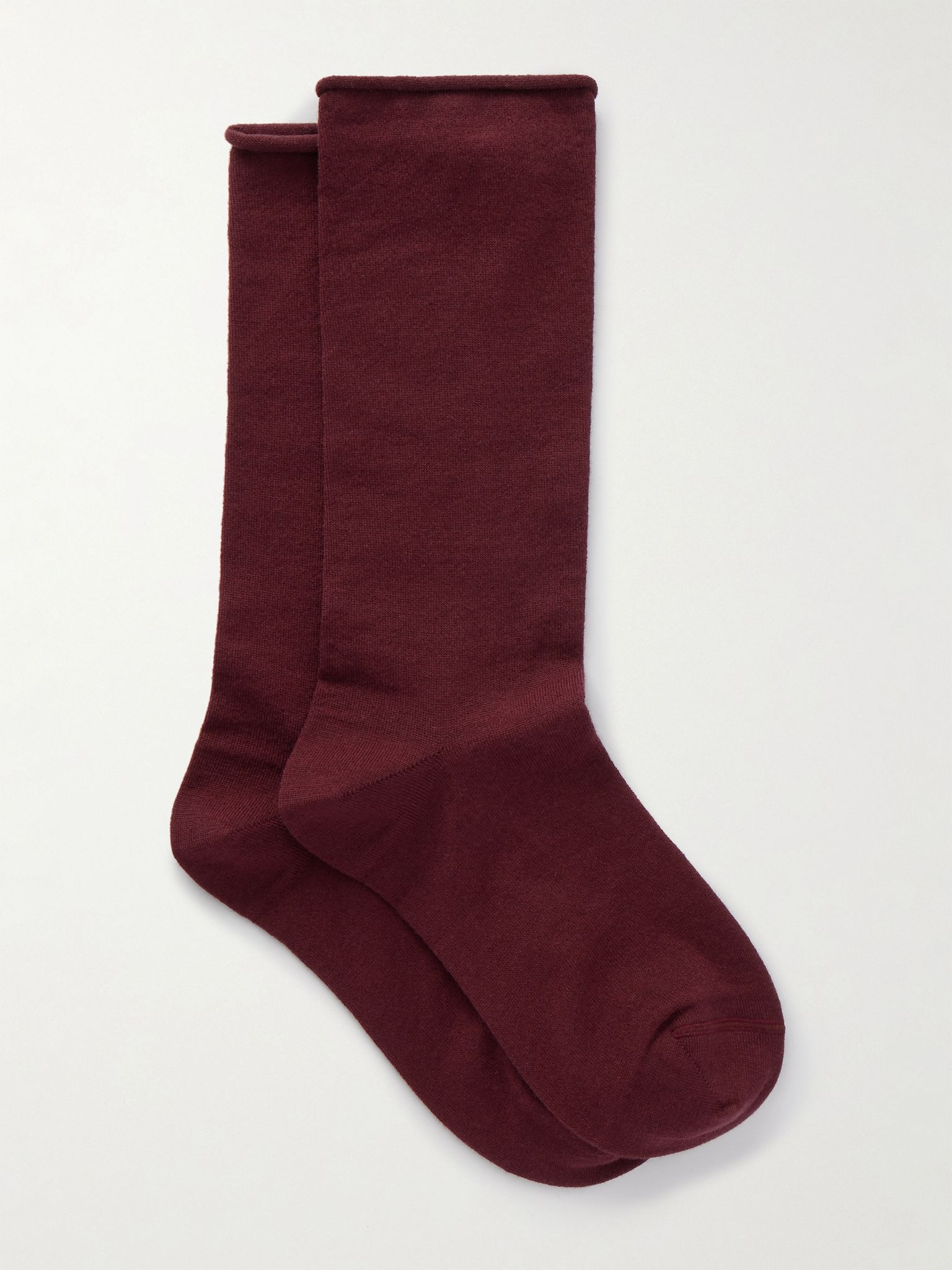 Cashmere-blend socks Burgundy - 1