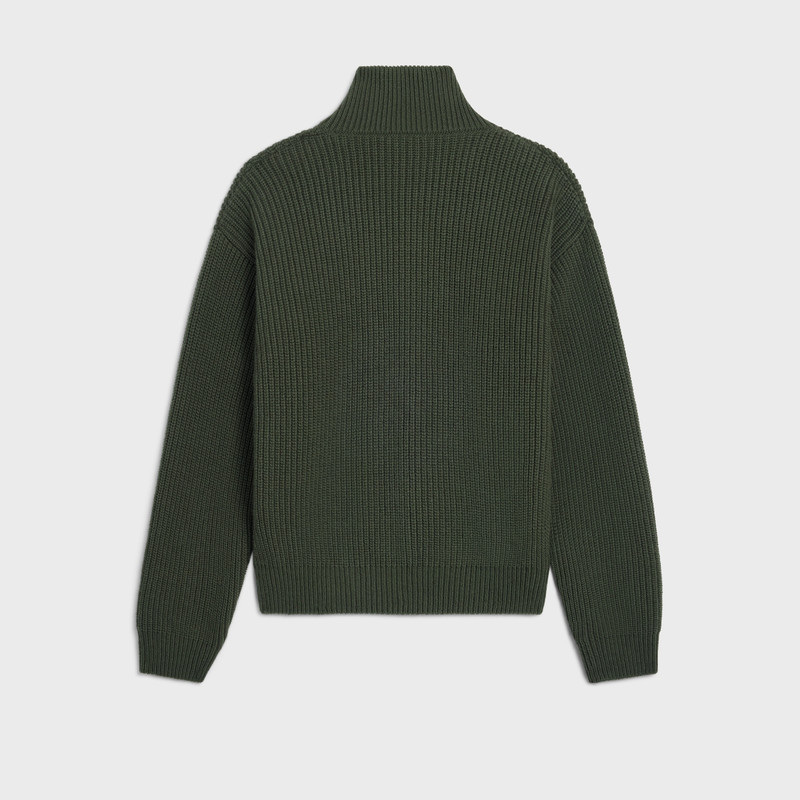 CELINE trucker sweater IN ribbed wool outlook
