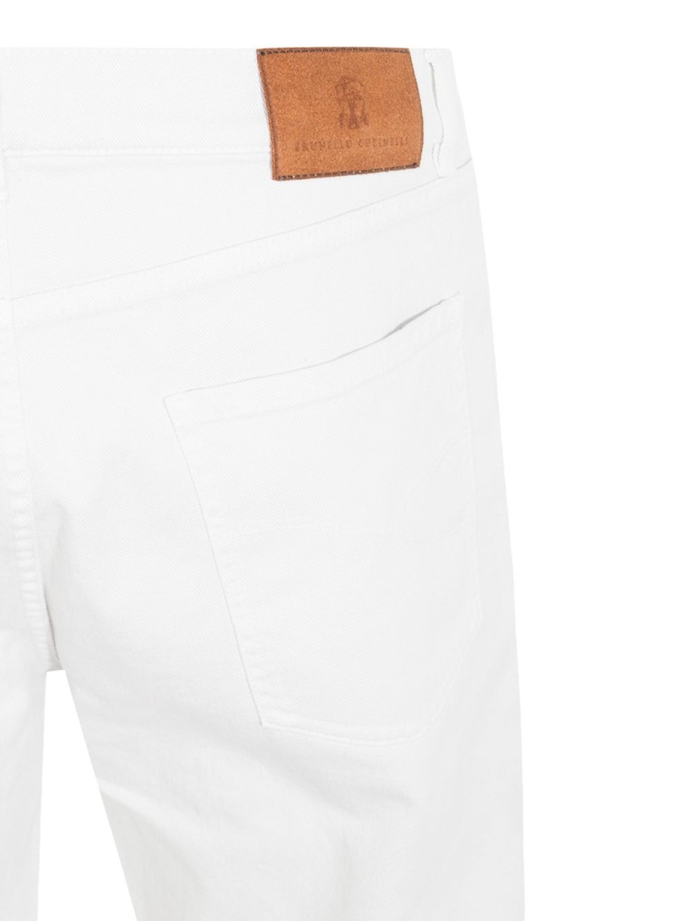 logo-patch tapered trousers - 4