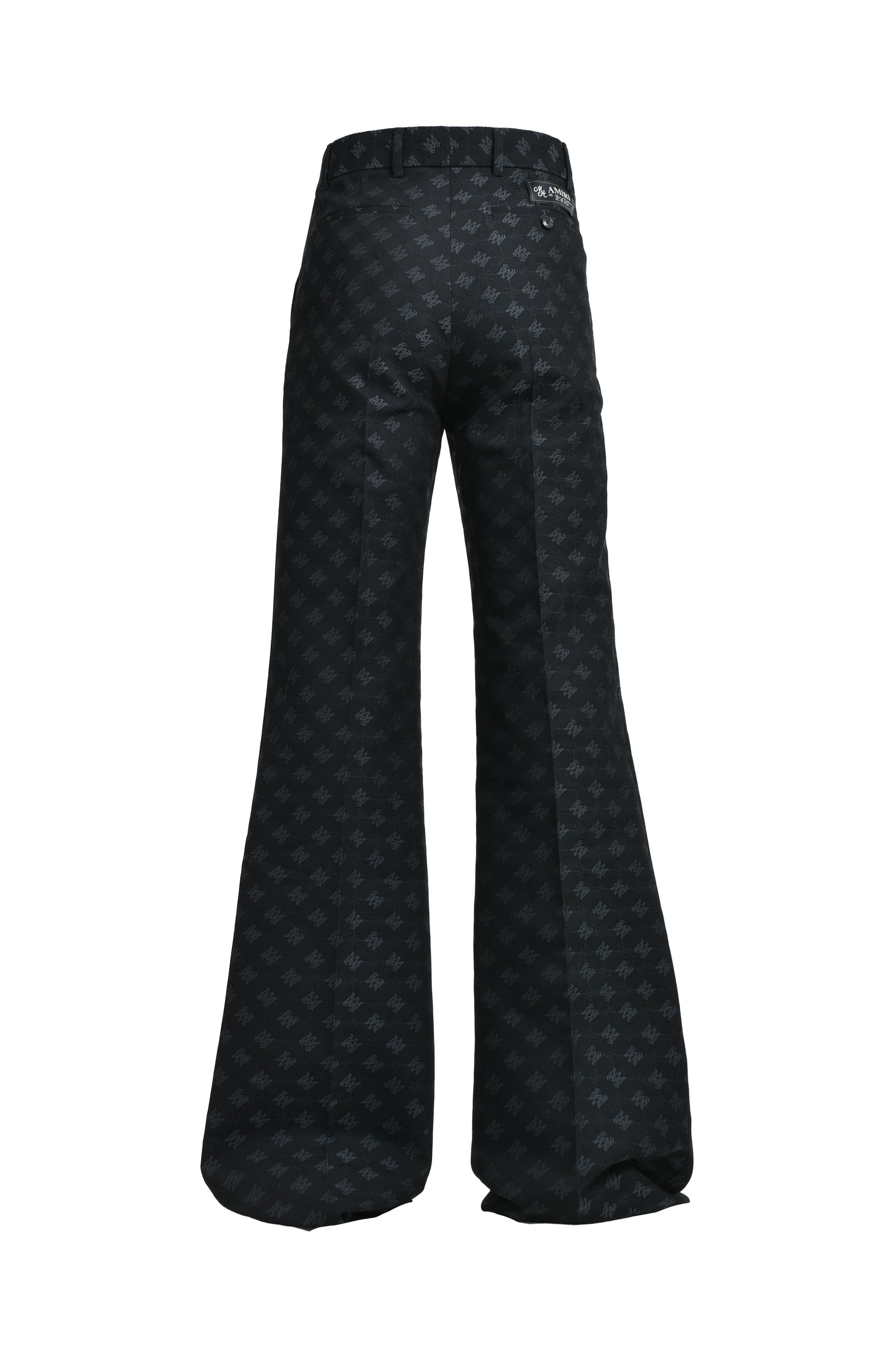 MA QUAD JACQUARD CREASED FLARE / BLK - 2