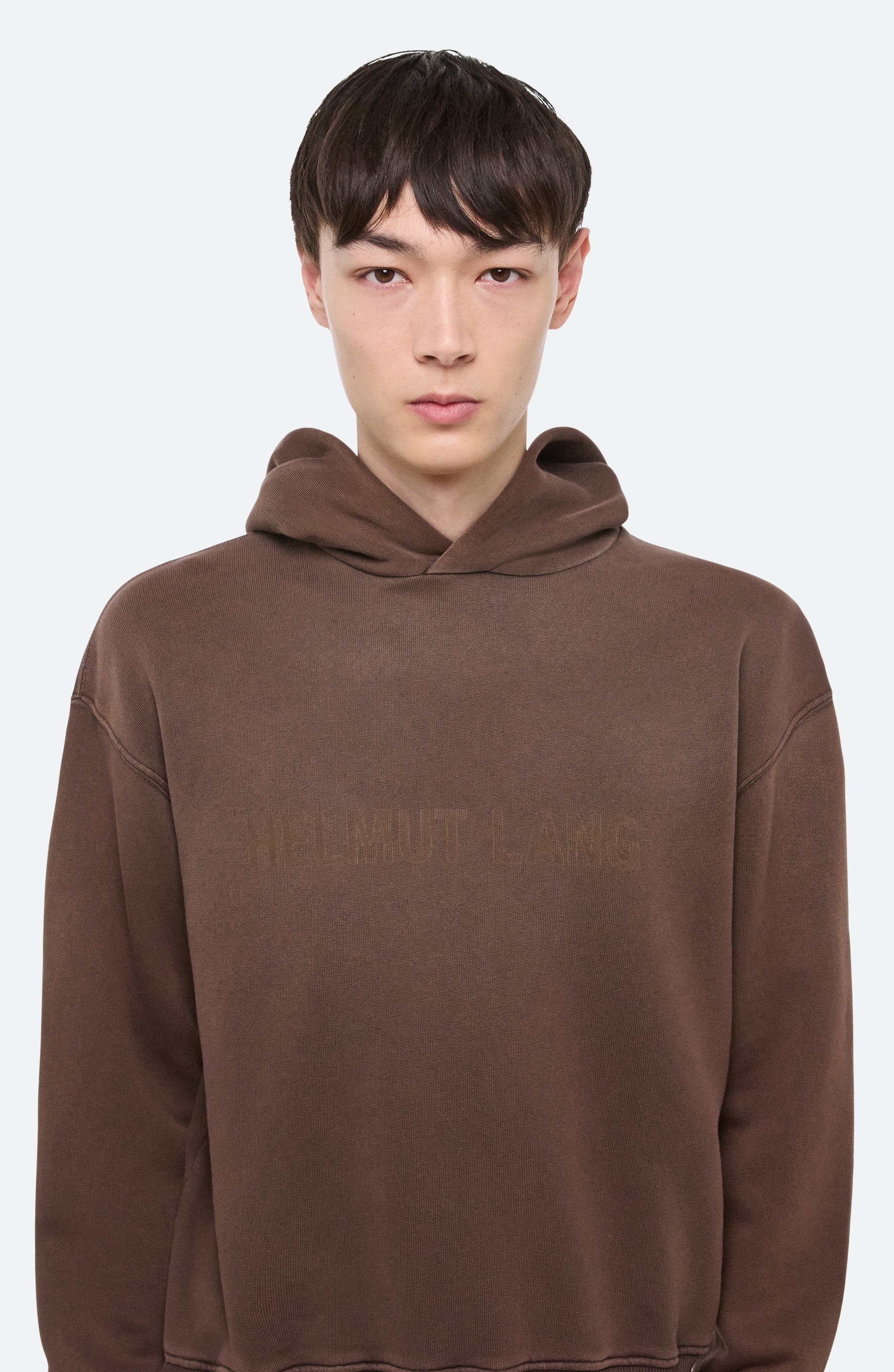 Helmut Lang Lazer Studio Hoodie in Espresso - 4
