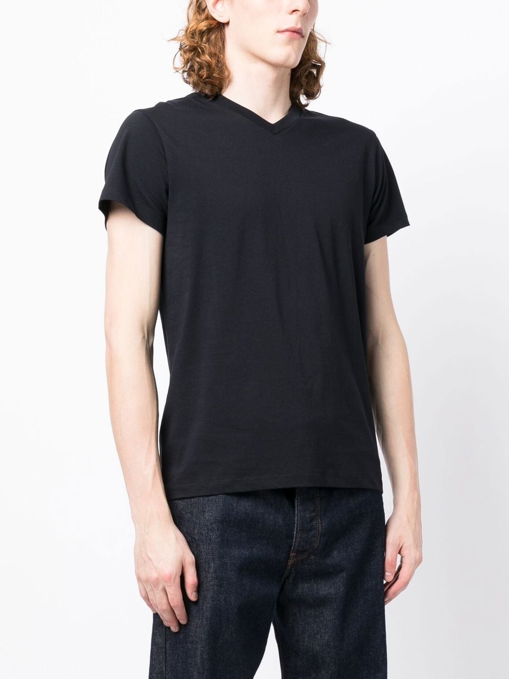 V-neck short-sleeved T-shirt - 3