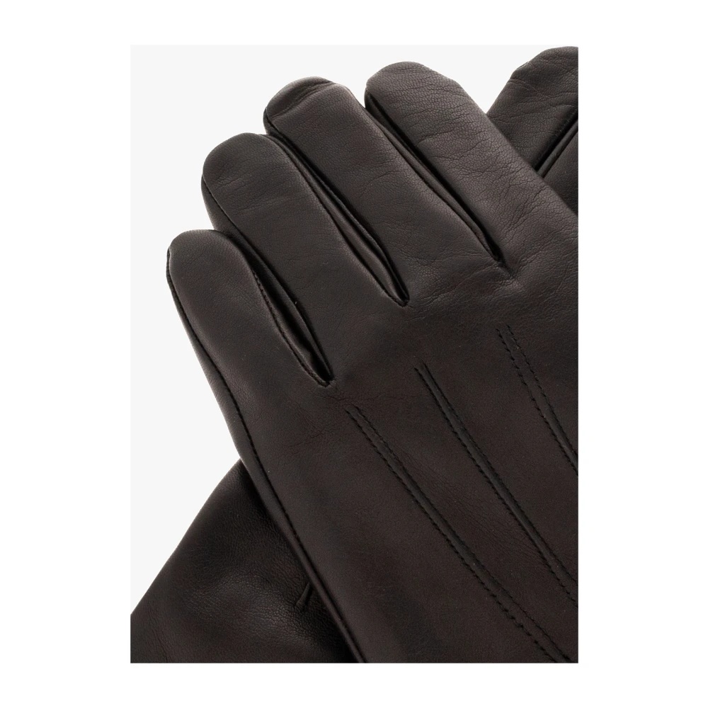 LEATHER GLOVES WITH LOGO - 4