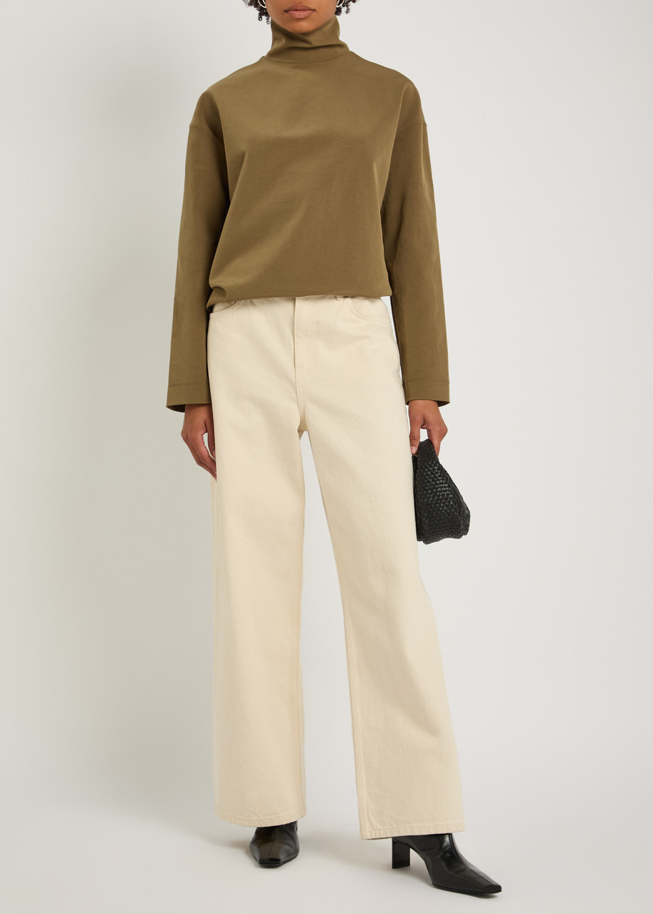 Nanushka Sitara Paper-jersey top - 4