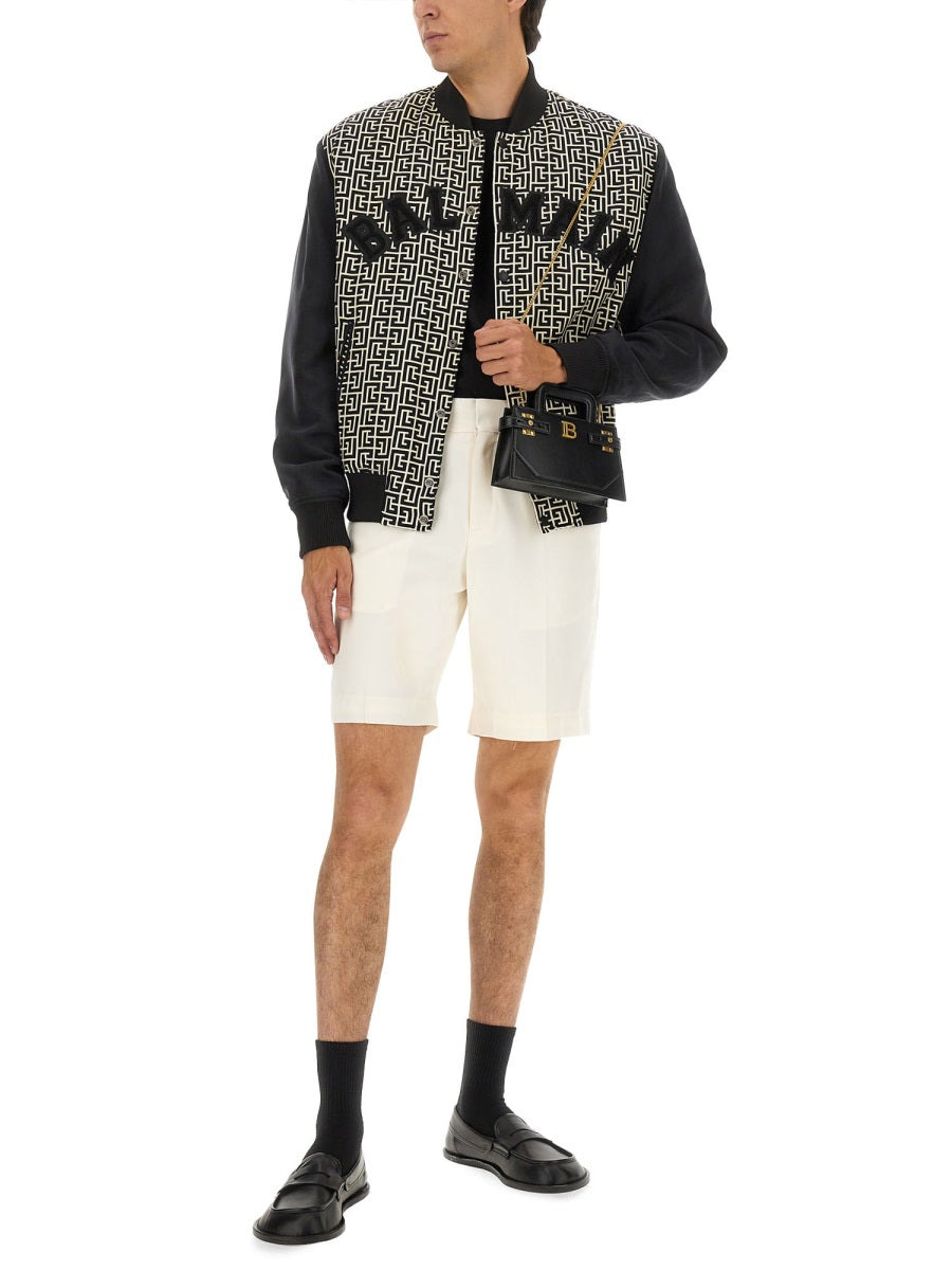 Monogrammed Varsity Jacket With Patches - 2