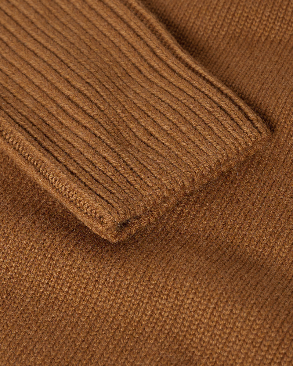 Ribbed Camel Cashmere Jumper - 6