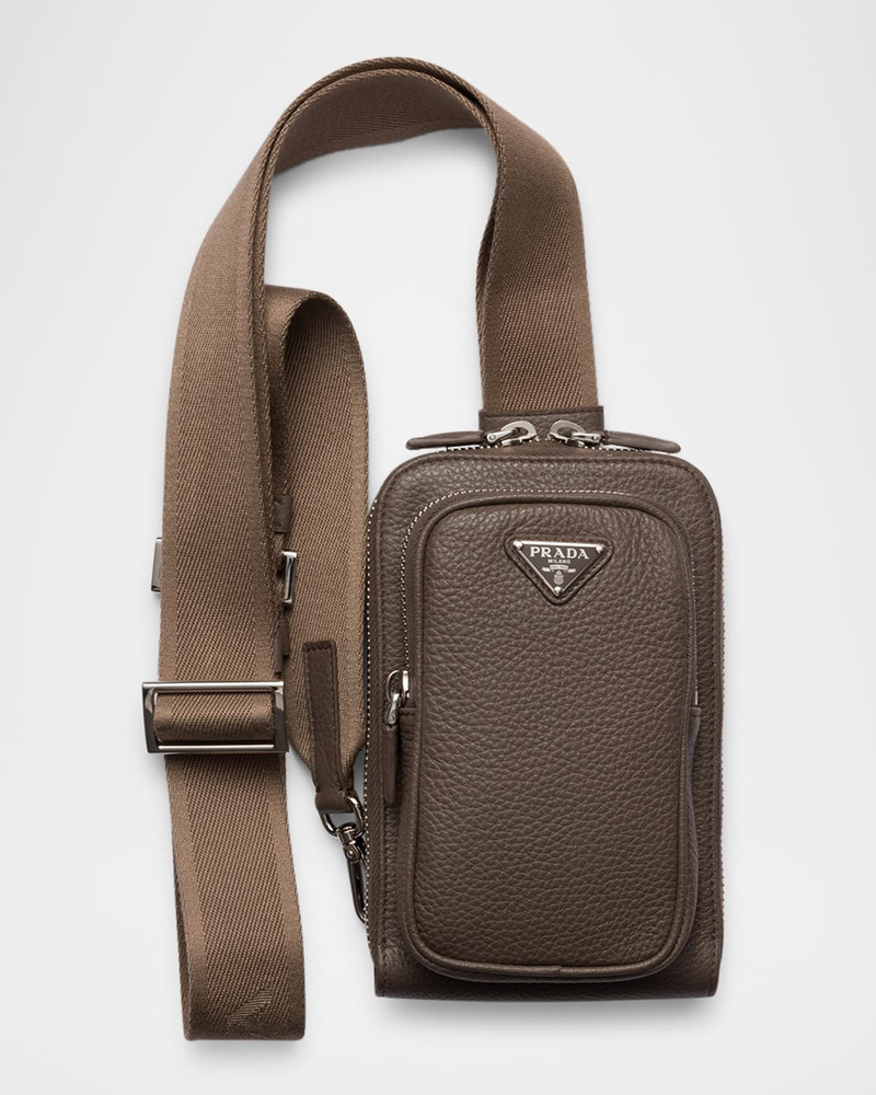 Men's Vitello Daino Sling Bag 1