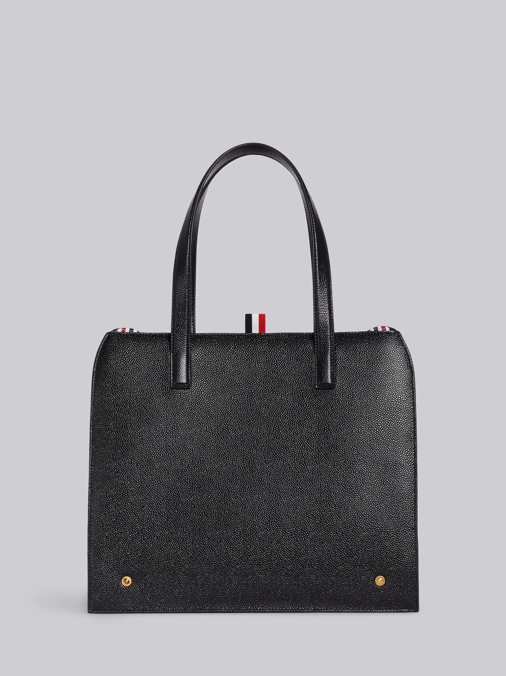 Black Pebbled RWB Frame Mrs. Thom Tote - 4