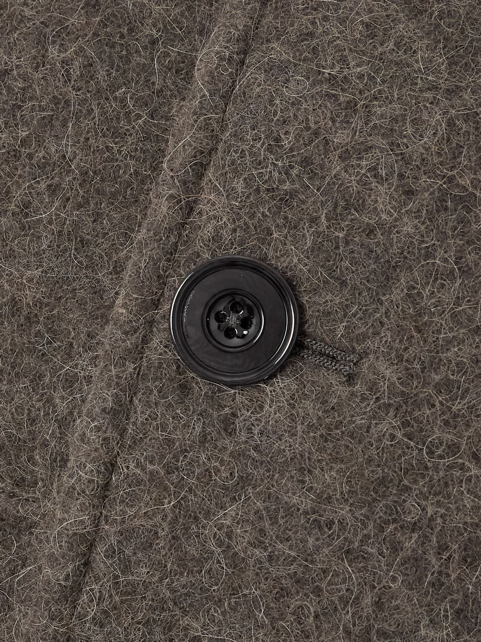 Belted wool and alpaca-blend coat Army green - 5