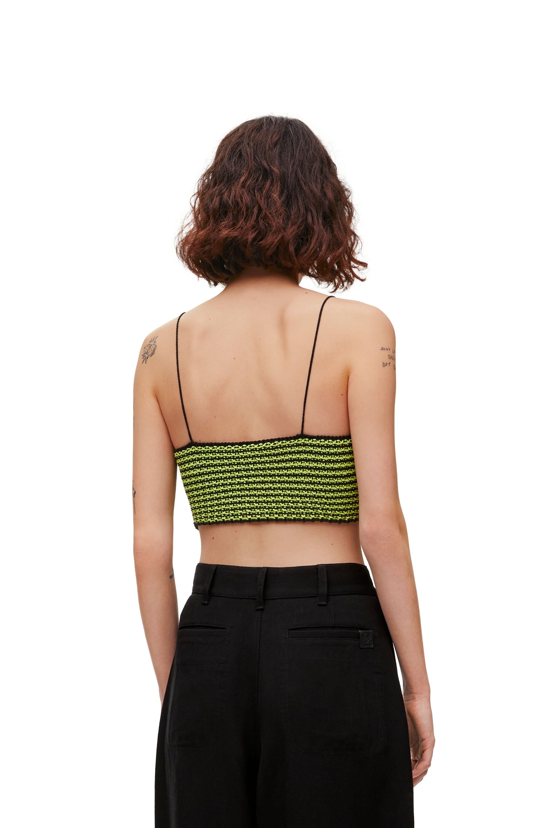 Strappy top in cotton blend - 4