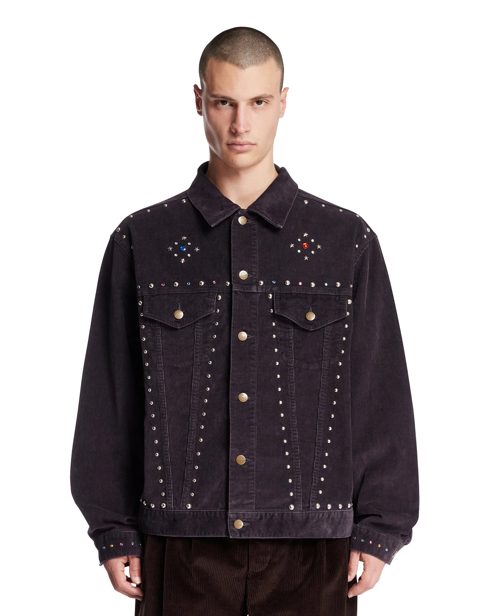 Purple Studded Jacket - 1