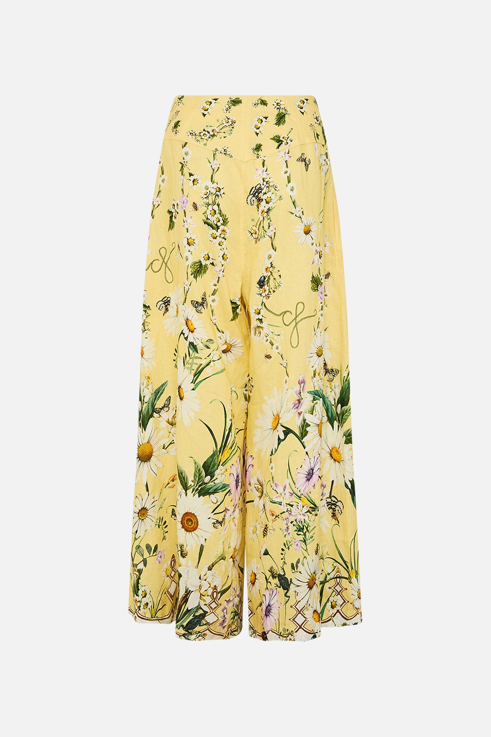 CORSET WAIST WIDE LEG PANT - 7