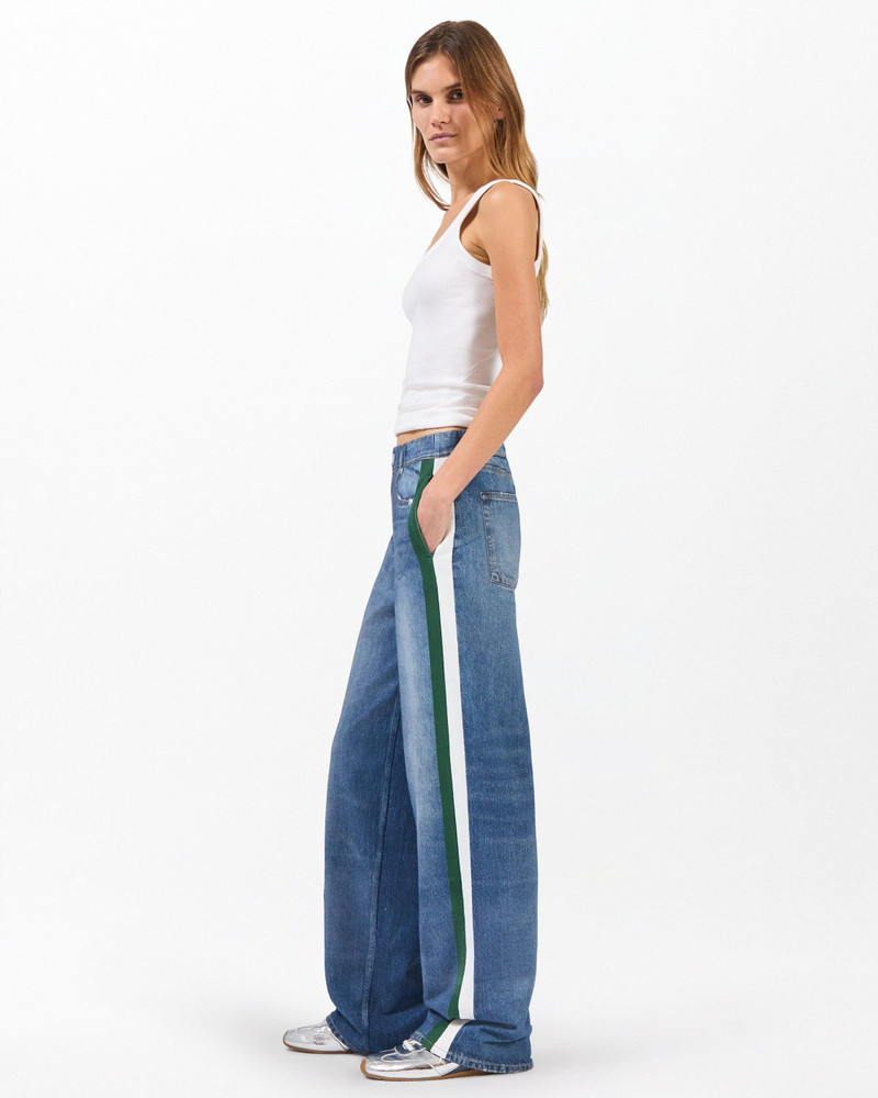 Miramar Sport Stripe Track Pants Cotton Terry 1