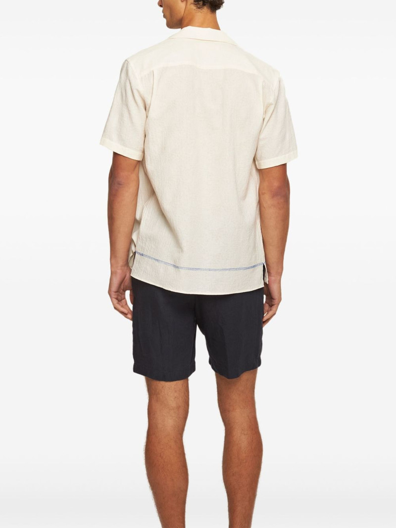 mid-rise linen shorts 3